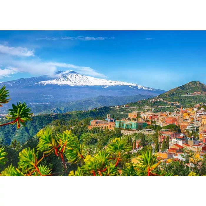 Enjoy Puzzle - 2087 - Etna Volcano and Taormina, Sicily - 1000 db-os puzzle