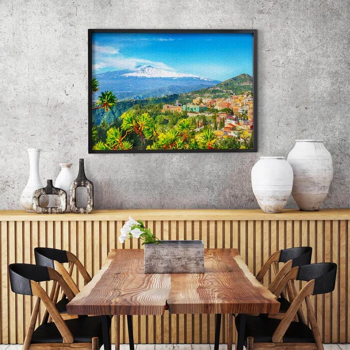 Enjoy Puzzle - 2087 - Etna Volcano and Taormina, Sicily - 1000 db-os puzzle