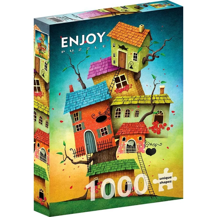 Enjoy Puzzle - 2119 - Fairy Tale Houses - 1000 db-os puzzle