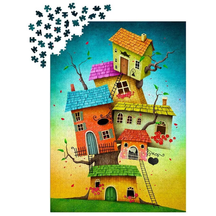 Enjoy Puzzle - 2119 - Fairy Tale Houses - 1000 db-os puzzle