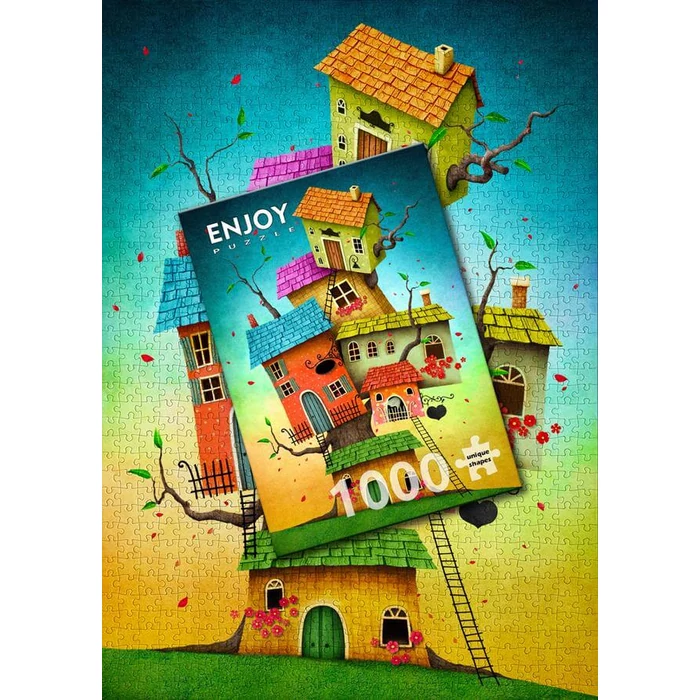 Enjoy Puzzle - 2119 - Fairy Tale Houses - 1000 db-os puzzle