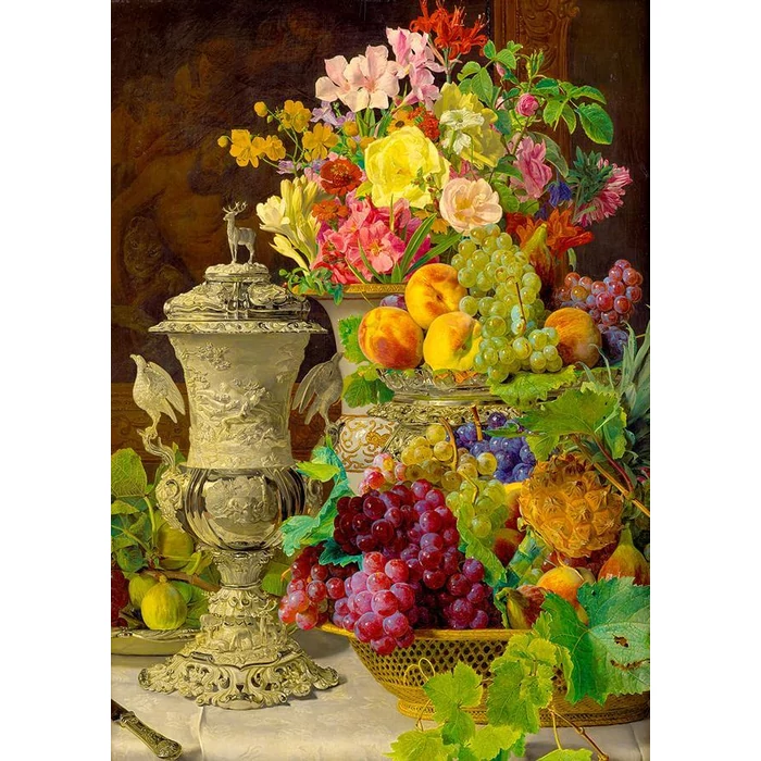 Enjoy Puzzle - 1218 - Ferdinand Georg Waldmuller: Still Life with Fruits - 1000 db-os puzzle