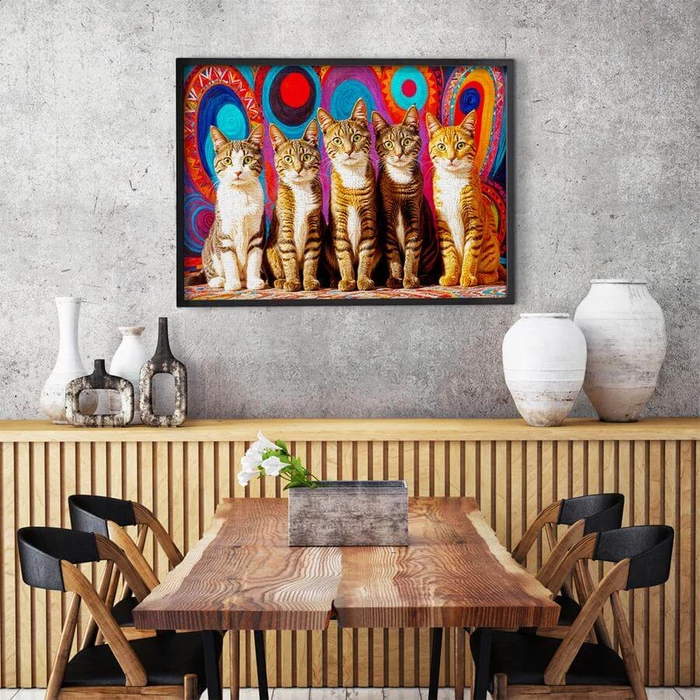 Enjoy Puzzle - 2131 - Five Cats - 1000 db-os puzzle