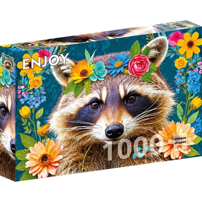 Enjoy 2389 - Floral Raccoon - 1000 db-os puzzle