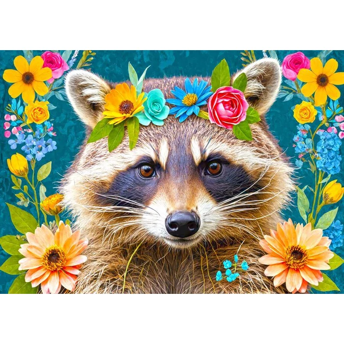 Enjoy 2389 - Floral Raccoon - 1000 db-os puzzle