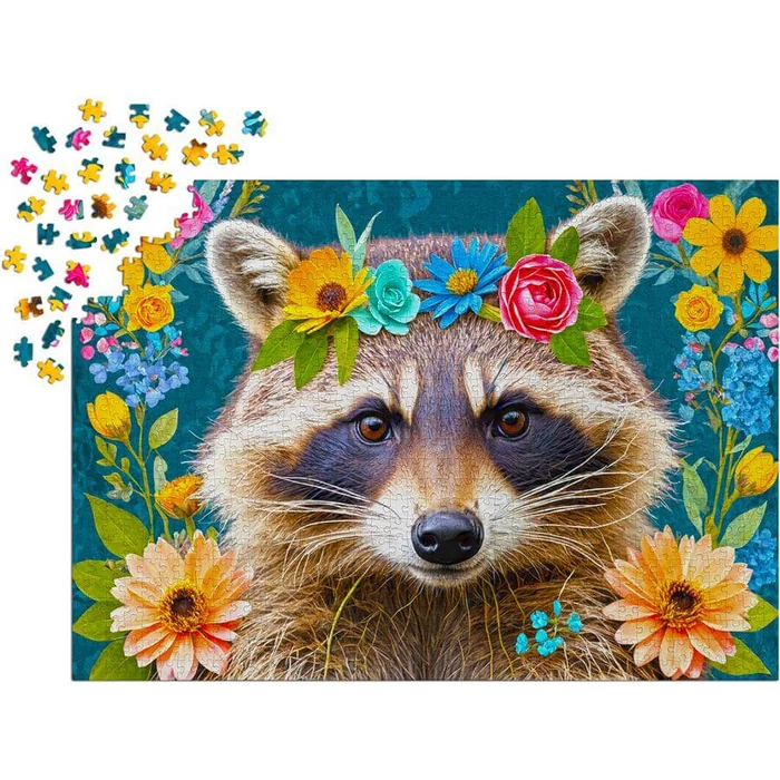 Enjoy 2389 - Floral Raccoon - 1000 db-os puzzle