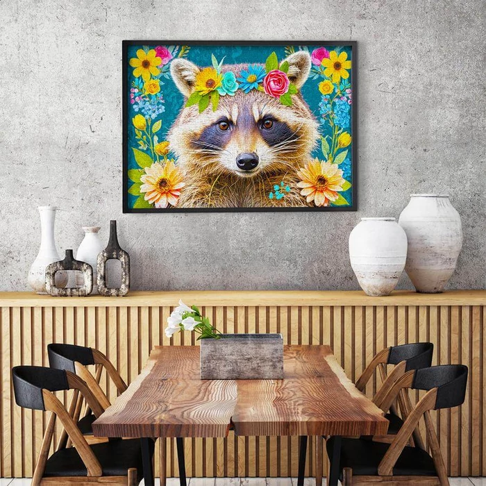 Enjoy 2389 - Floral Raccoon - 1000 db-os puzzle