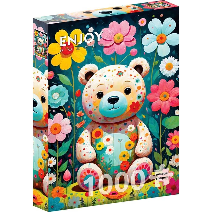 Enjoy Puzzle - 2150 - Flower Teddy Bear - 1000 db-os puzzle