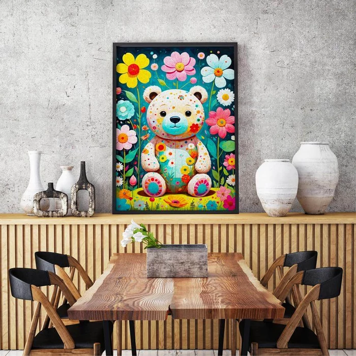 Enjoy Puzzle - 2150 - Flower Teddy Bear - 1000 db-os puzzle