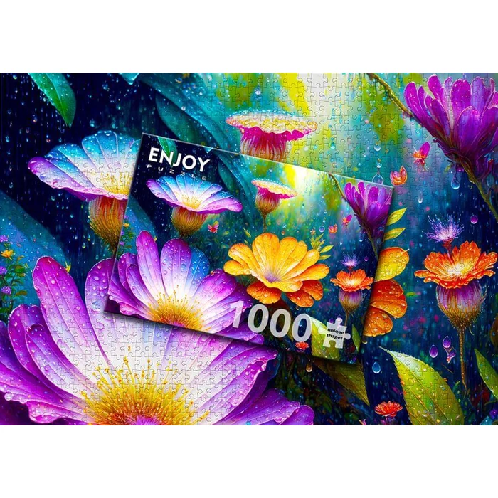 Enjoy Puzzle - 2130 - Flowers in the Rain - 1000 db-os puzzle