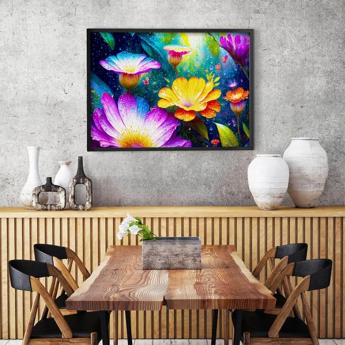 Enjoy Puzzle - 2130 - Flowers in the Rain - 1000 db-os puzzle
