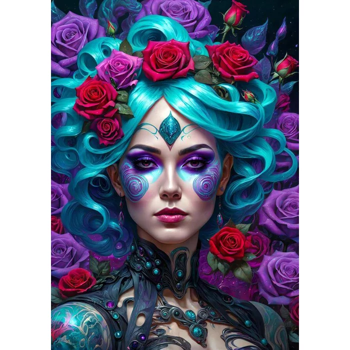Enjoy Puzzle - 2169 - Gothic Flowers Portrait - 1000 db-os puzzle