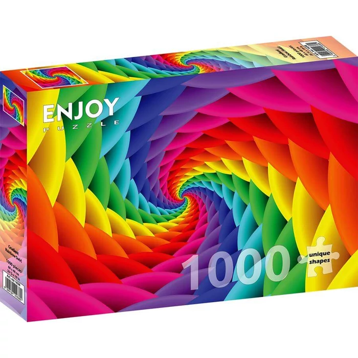 Enjoy Puzzle - 1638 - Gradient Rainbow Swirl - 1000 db-os puzzle