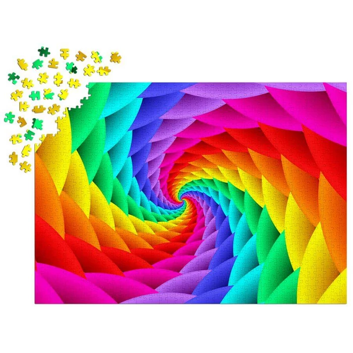 Enjoy Puzzle - 1638 - Gradient Rainbow Swirl - 1000 db-os puzzle