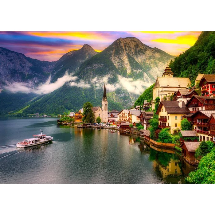 Enjoy Puzzle - 2089 - Hallstatt Town at Sunset, Austria - 1000 db-os puzzle