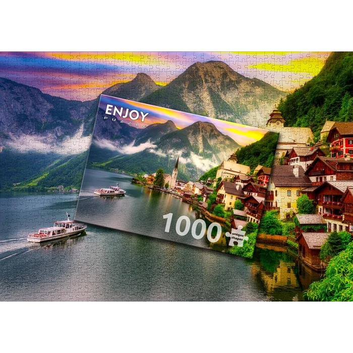 Enjoy Puzzle - 2089 - Hallstatt Town at Sunset, Austria - 1000 db-os puzzle