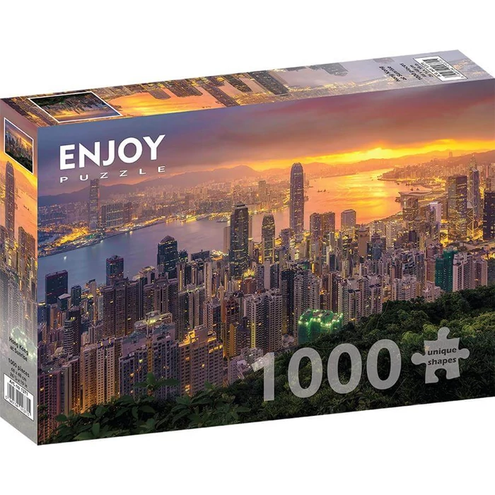 Enjoy Puzzle - 1371 - Hong Kong at Sunrise - 1000 db-os puzzle