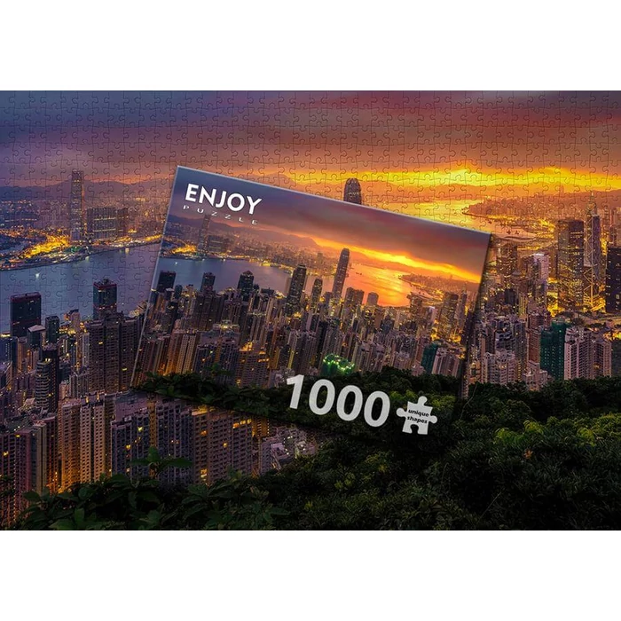 Enjoy Puzzle - 1371 - Hong Kong at Sunrise - 1000 db-os puzzle
