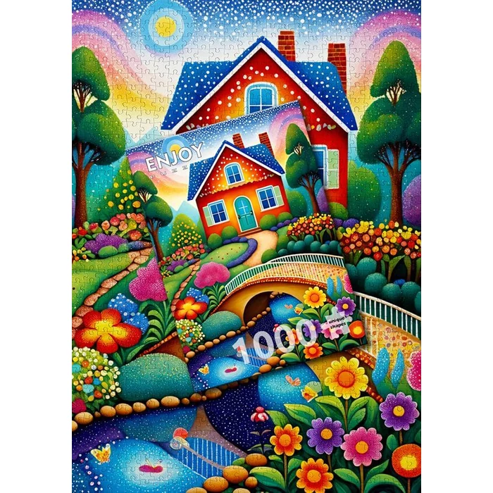Enjoy Puzzle - 2153 - House of Colors - 1000 db-os puzzle