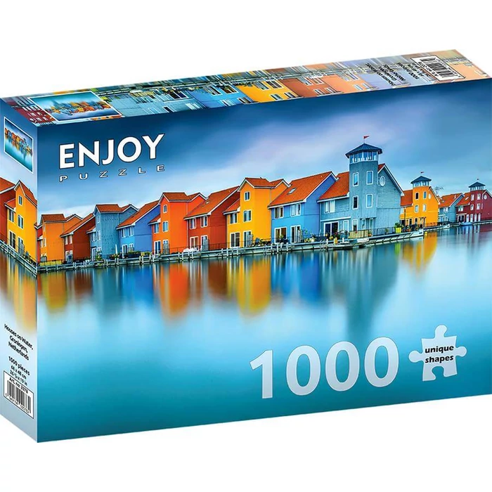 Enjoy Puzzle - 2078 - Houses on Water, Groningen, Netherlands - 1000 db-os puzzle