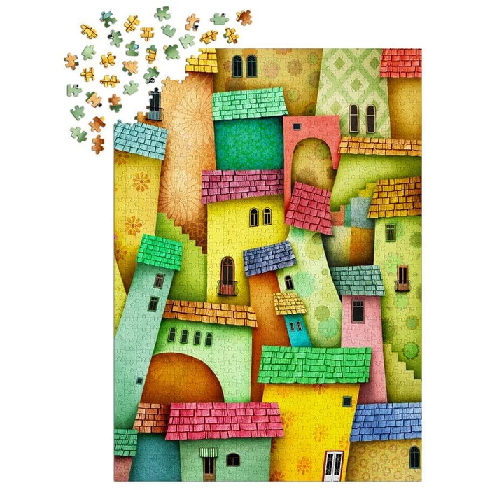 Enjoy Puzzle - 1629 - Joyful Houses - 1000 db-os puzzle