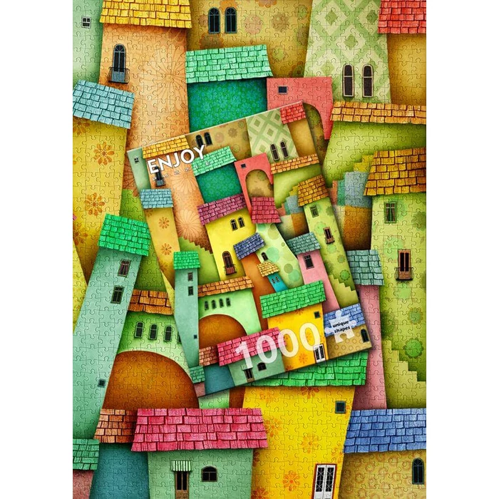 Enjoy Puzzle - 1629 - Joyful Houses - 1000 db-os puzzle
