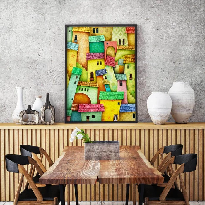 Enjoy Puzzle - 1629 - Joyful Houses - 1000 db-os puzzle