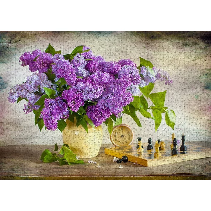 Enjoy Puzzle - 1338 - Lilac and Chess - 1000 db-os puzzle