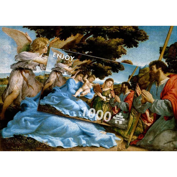 Enjoy Puzzle - 1536 - Madonna and Child with Saints Catherine and Thomas - 1000 db-os puzzle