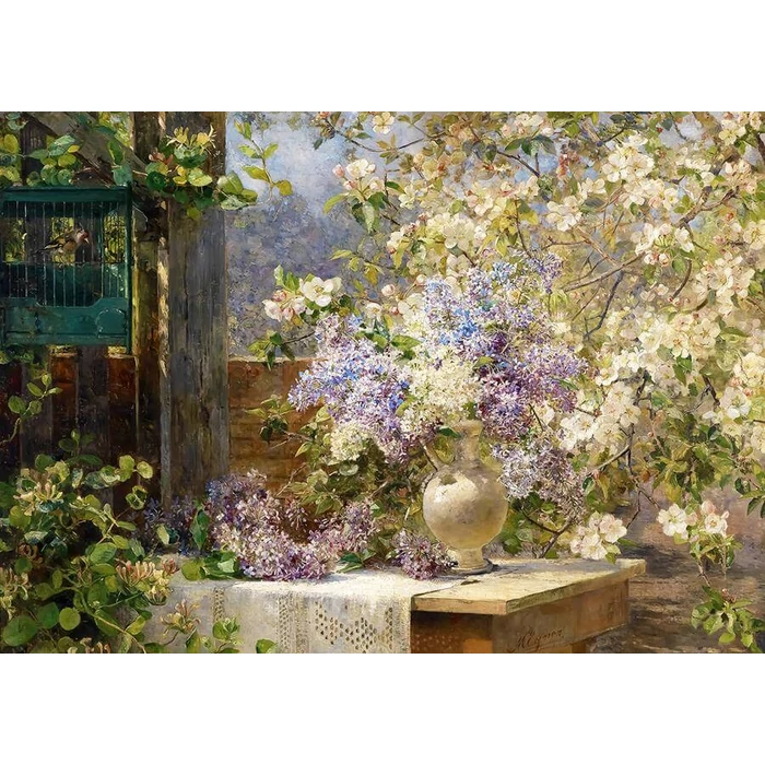 Enjoy Puzzle - 1134 - Marie Egner: In the Blossoming Bower - 1000 db-os puzzle