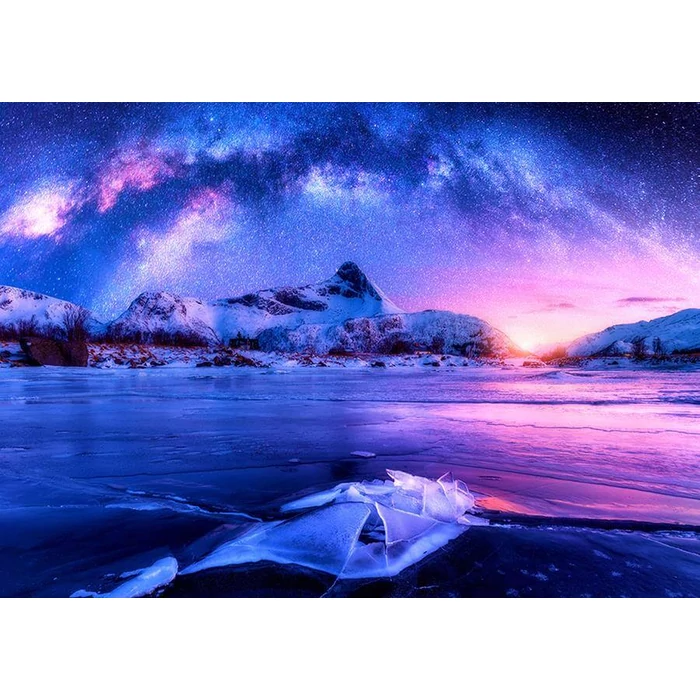 Enjoy Puzzle - 1374 - Milky Way over Lofoten Island, Norway - 1000 db-os puzzle