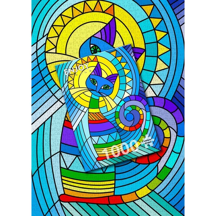 Enjoy Puzzle - 2121 - Ornamental Cat - 1000 db-os puzzle