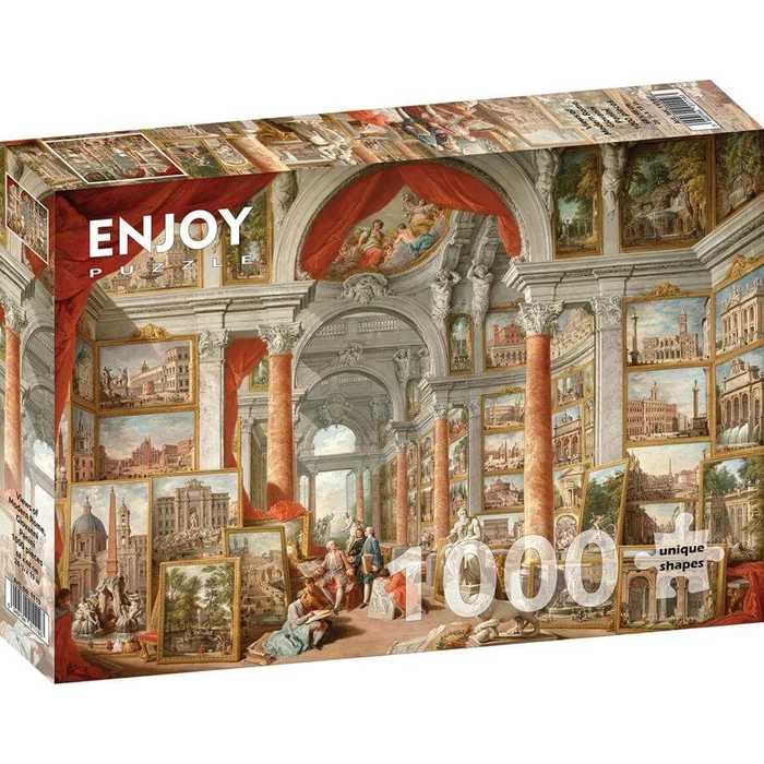 Enjoy Puzzle - 1119 - Paolo Panini: Views of Modern Rome - 1000 db-os puzzle