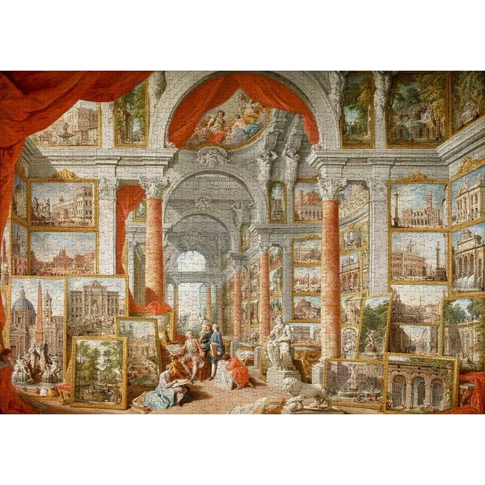 Enjoy Puzzle - 1119 - Paolo Panini: Views of Modern Rome - 1000 db-os puzzle