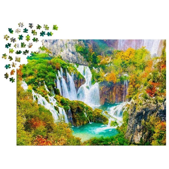Enjoy Puzzle - 1266 - Plitvice Waterfalls in Autumn - 1000 db-os puzzle