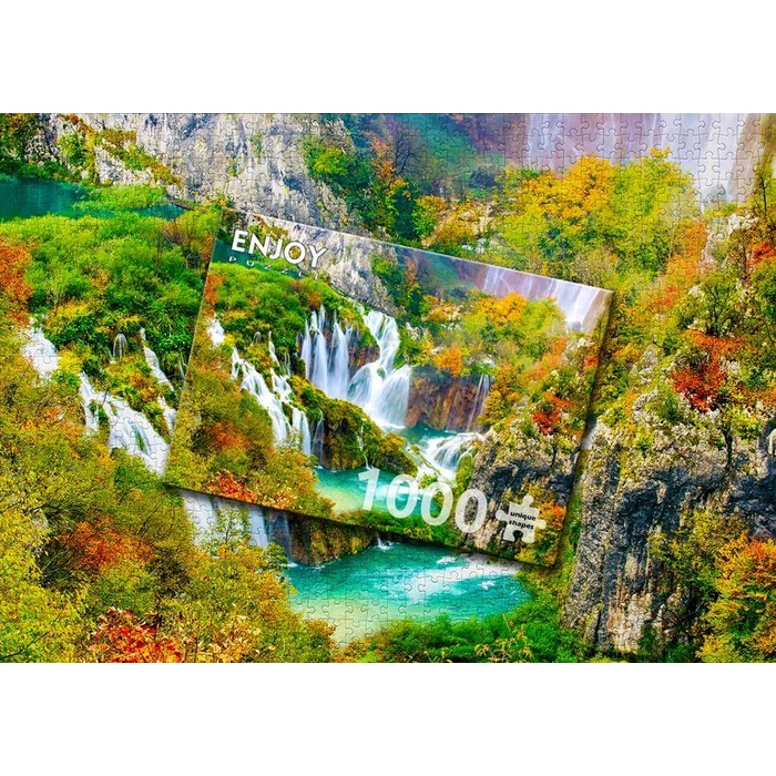 Enjoy Puzzle - 1266 - Plitvice Waterfalls in Autumn - 1000 db-os puzzle