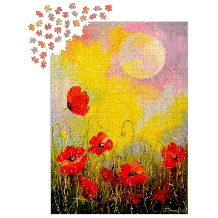 Enjoy Puzzle - 1823 - Poppies in the Moonlight - 1000 db-os puzzle