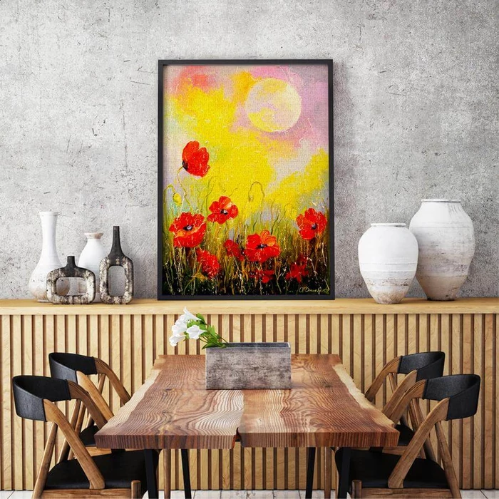 Enjoy Puzzle - 1823 - Poppies in the Moonlight - 1000 db-os puzzle