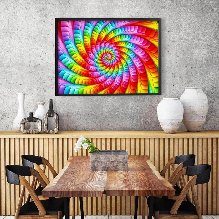 Enjoy Puzzle - 1635 - Psychedelic Rainbow Spiral - 1000 db-os puzzle
