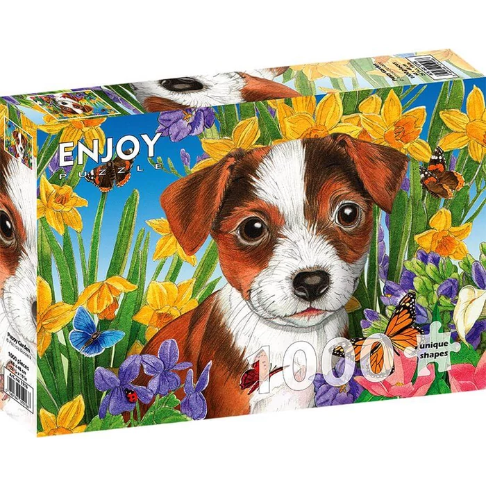 Enjoy Puzzle - 1916 - Puppy Garden - 1000 db-os puzzle
