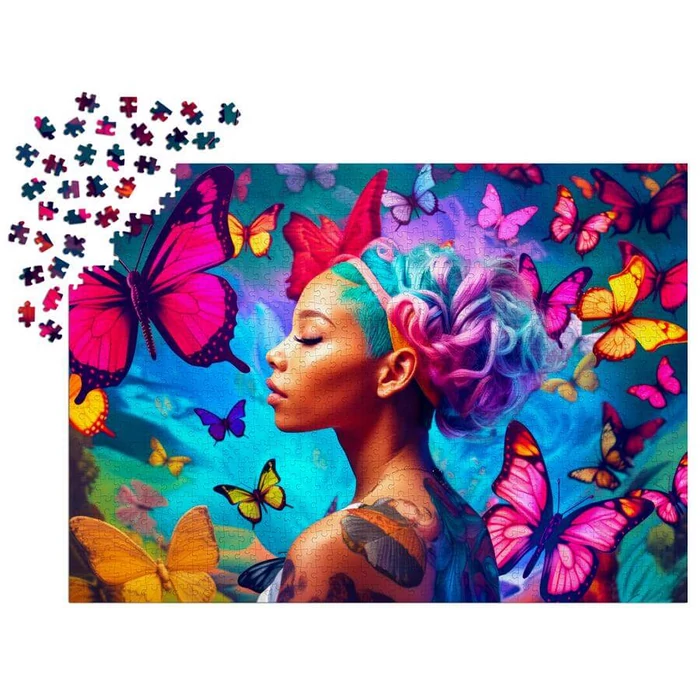 Enjoy Puzzle - 2129 - Queen of Butterflies - 1000 db-os puzzle
