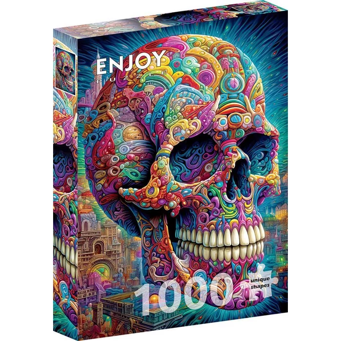 Enjoy Puzzle - 2210 - Quirky Skull - 1000 db-os puzzle