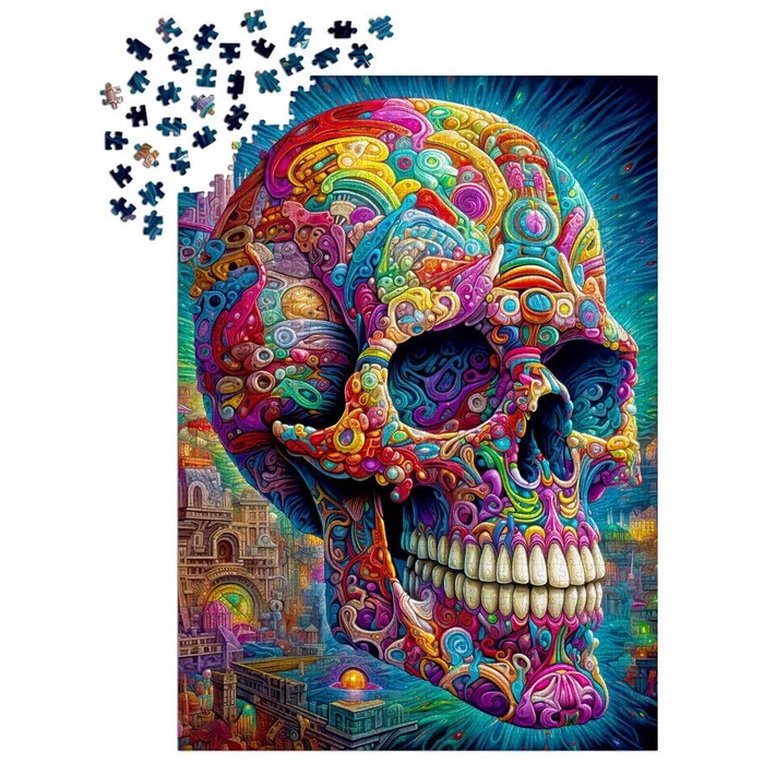 Enjoy Puzzle - 2210 - Quirky Skull - 1000 db-os puzzle