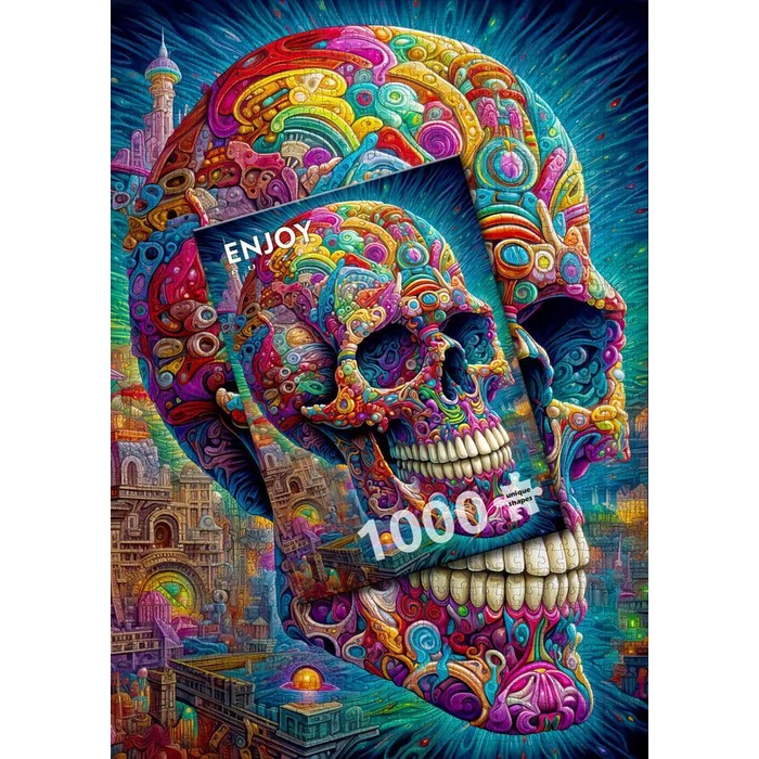 Enjoy Puzzle - 2210 - Quirky Skull - 1000 db-os puzzle