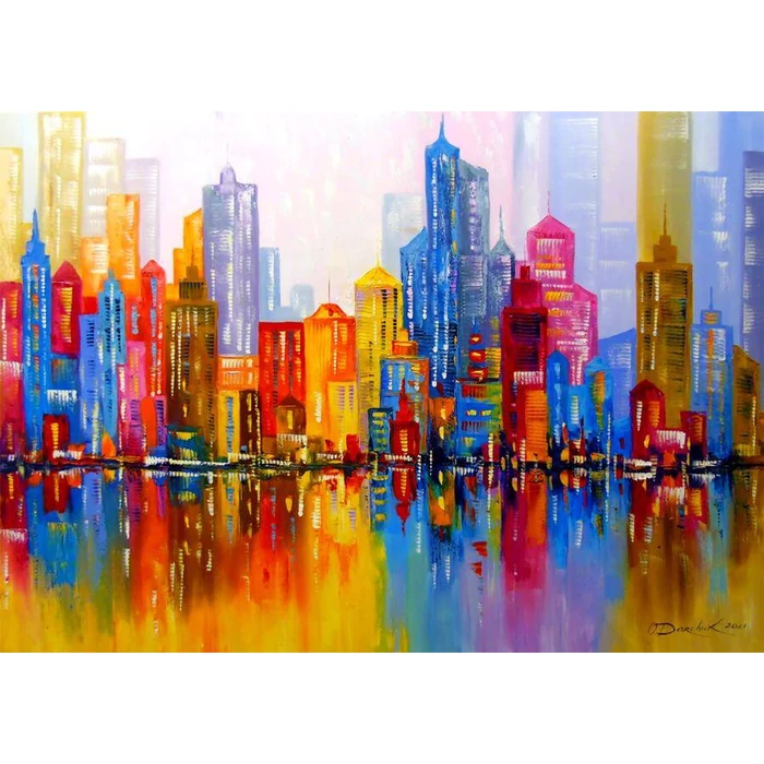 Enjoy Puzzle - 1729 - Rainbow City - 1000 db-os puzzle