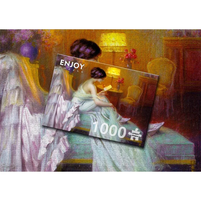 Enjoy Puzzle - 1539 - Reading at Lamp Light - 1000 db-os puzzle