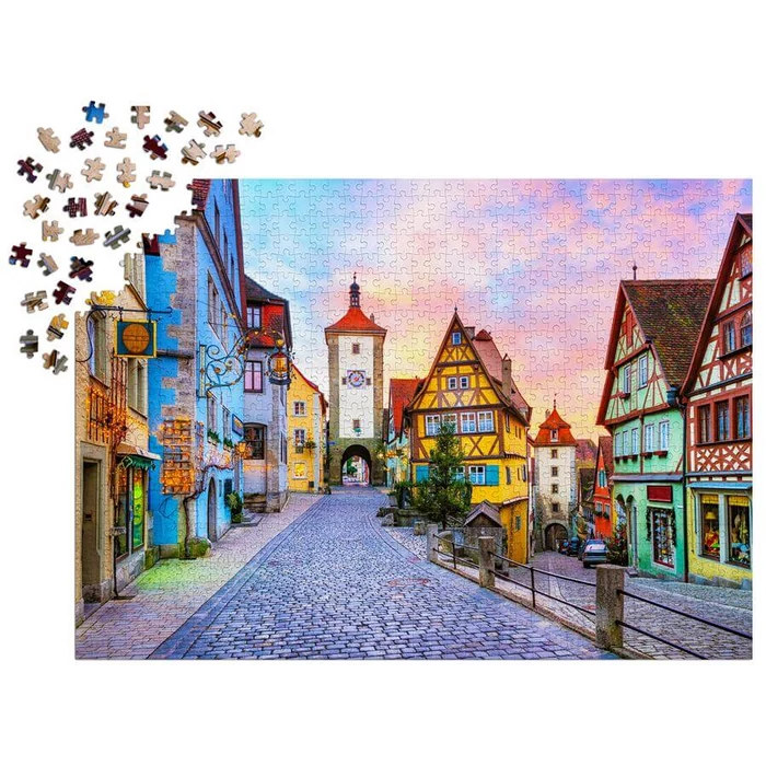 Enjoy Puzzle - 2070 - Rothenburg Old Town, Germany - 1000 db-os puzzle