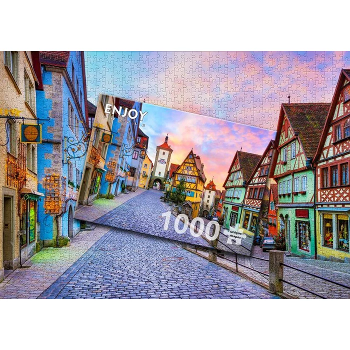 Enjoy Puzzle - 2070 - Rothenburg Old Town, Germany - 1000 db-os puzzle