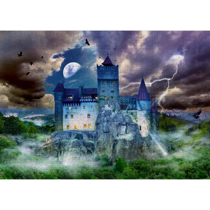Enjoy Puzzle - 2090 - Scary Dracula's Castle - 1000 db-os puzzle