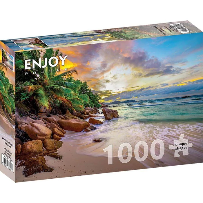 Enjoy Puzzle - 2102 - Seychelles Beach at Sunset - 1000 db-os puzzle